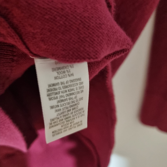 Witchery Size S Magenta Pink Cotton Cashmere Blend Jumper - Picture 4 of 4